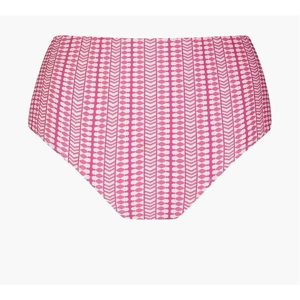 Lemlem Lola High Waist Bottom Pink Print‎ sz Small